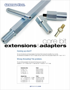 Core Bit Extensions & Adapters