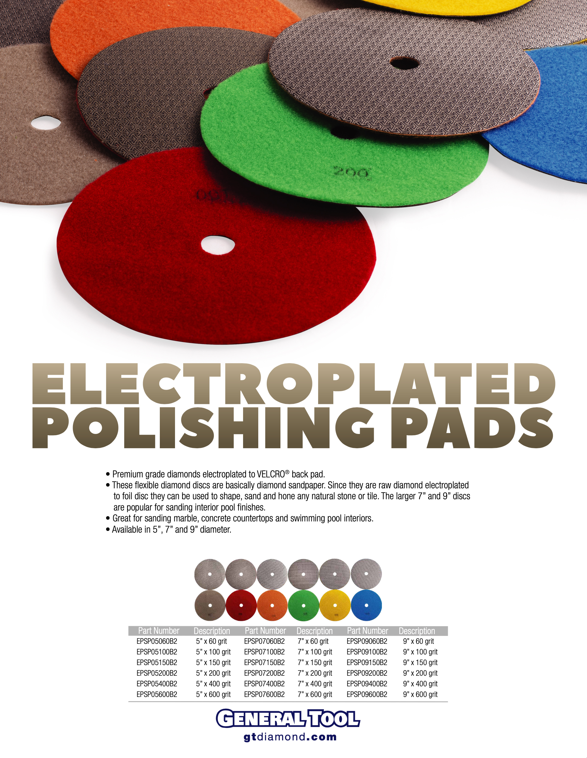 Electroplated Pads